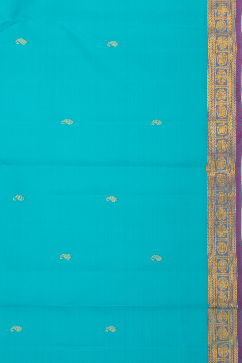 Kanchipuram Silk Butta Sky Blue Saree