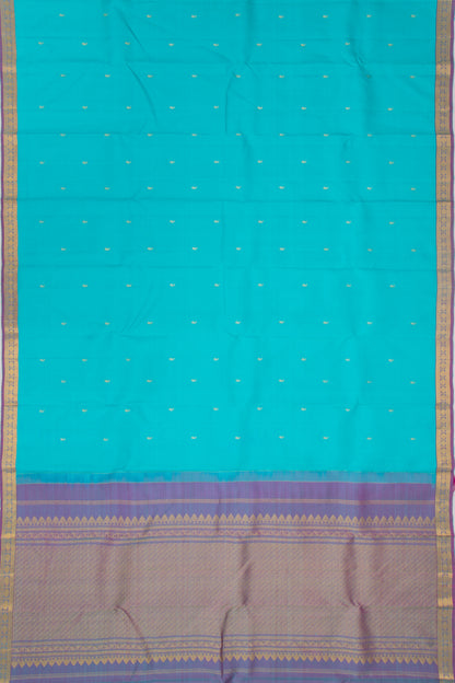 Kanchipuram Silk Butta Sky Blue Saree