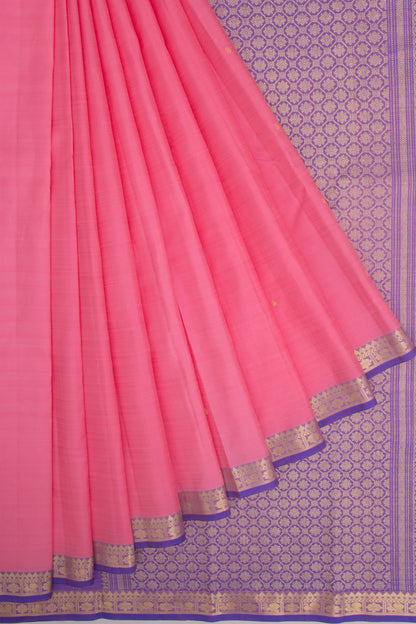 Kanchipuram Silk Butta Baby Pink Saree