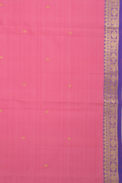 Kanchipuram Silk Butta Baby Pink Saree