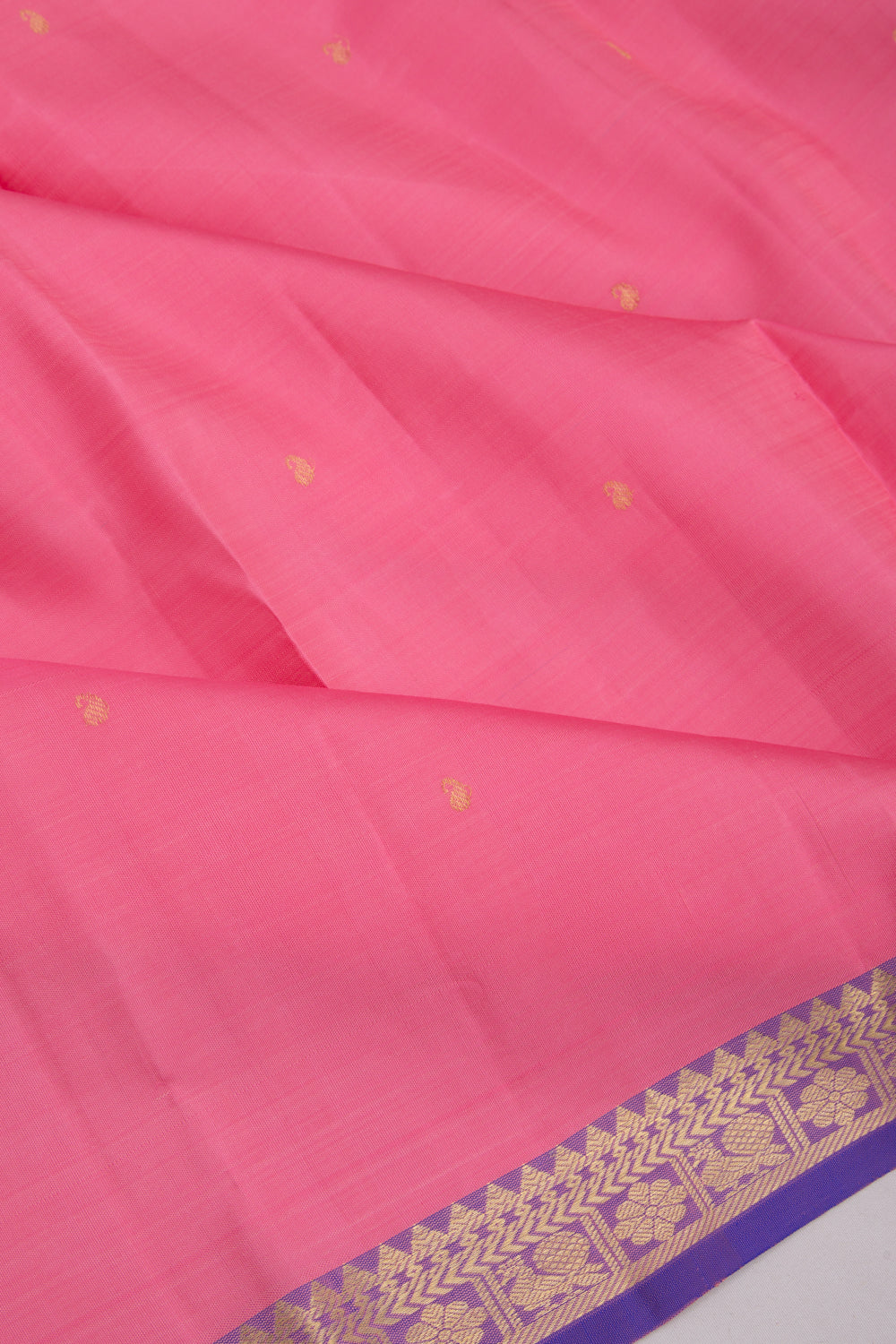 Kanchipuram Silk Butta Baby Pink Saree
