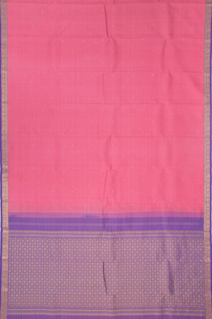 Kanchipuram Silk Butta Baby Pink Saree