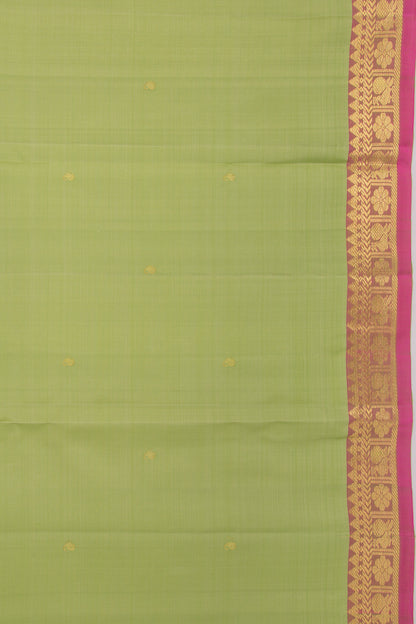Kanchipuram Silk Butta Green Saree
