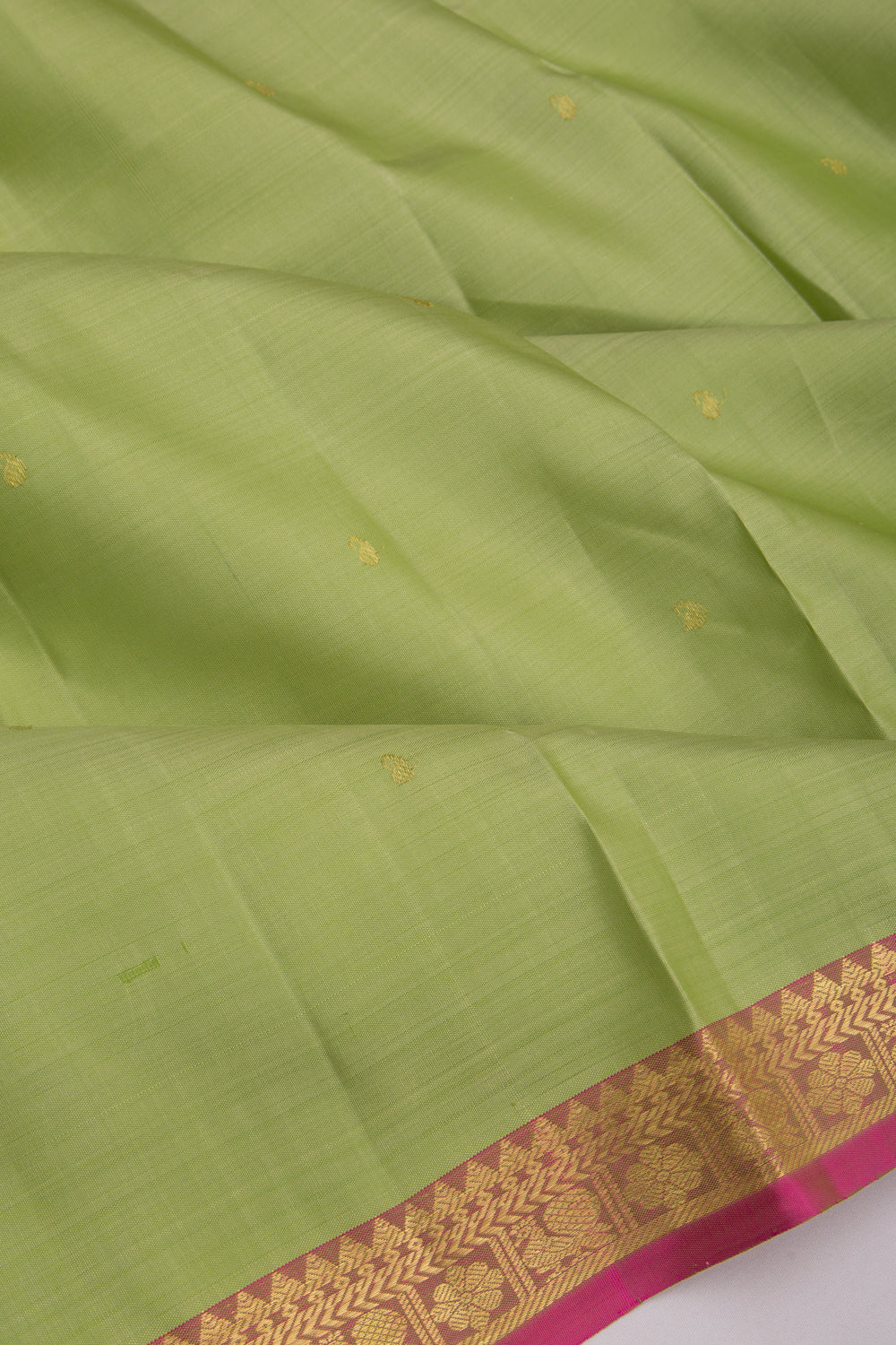 Kanchipuram Silk Butta Green Saree