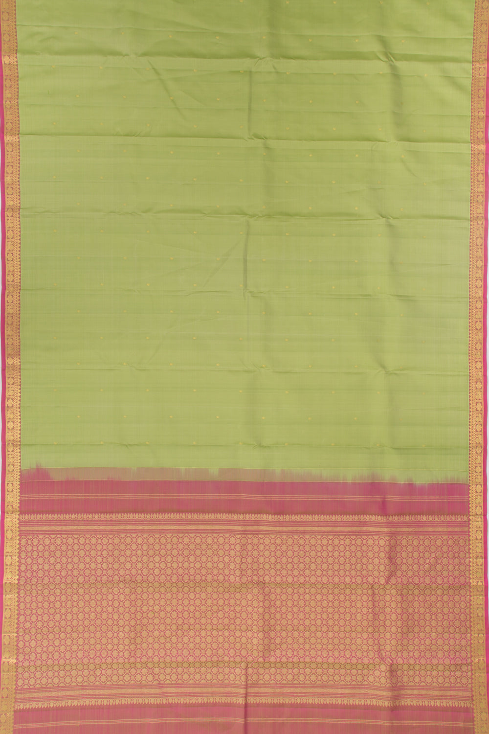 Kanchipuram Silk Butta Green Saree