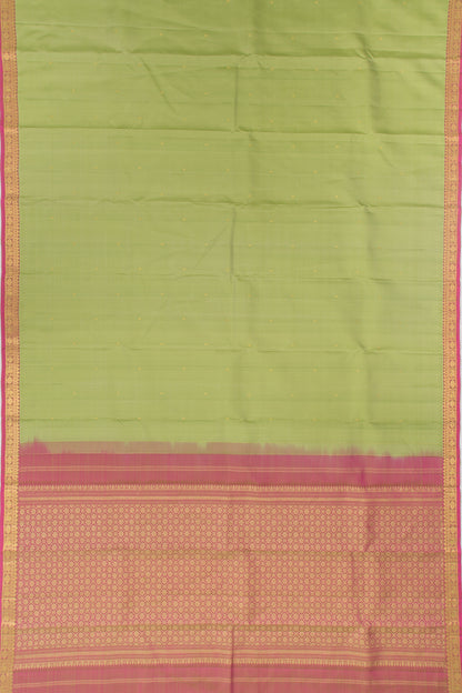Kanchipuram Silk Butta Green Saree