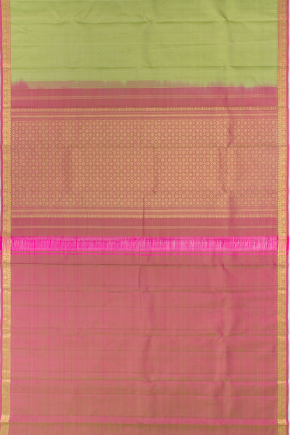 Kanchipuram Silk Butta Green Saree