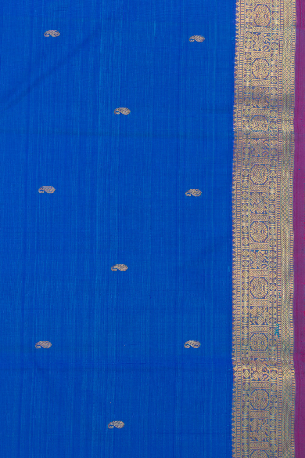 Kanchipuram Silk Butta Dark Blue Saree