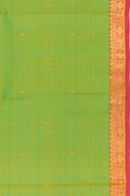 Kanchipuram Silk Butta Green Saree
