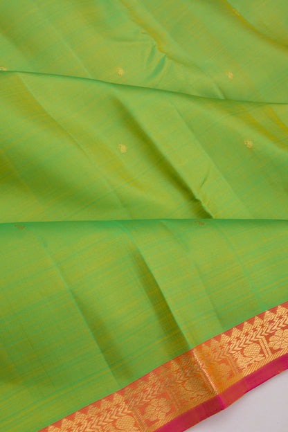 Kanchipuram Silk Butta Green Saree