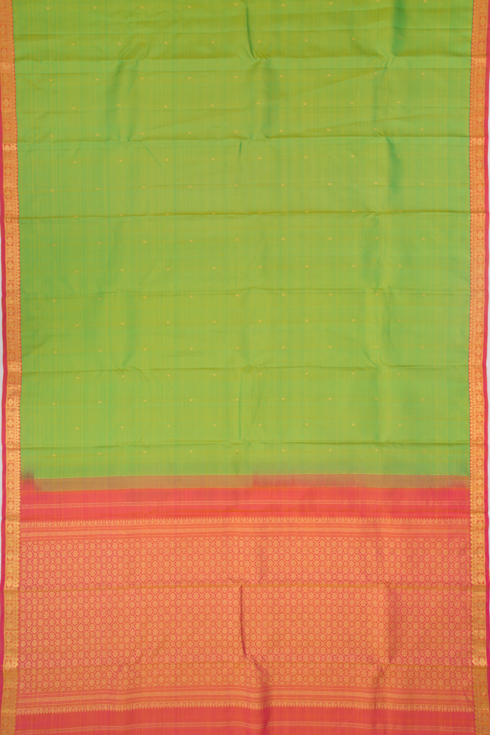 Kanchipuram Silk Butta Green Saree
