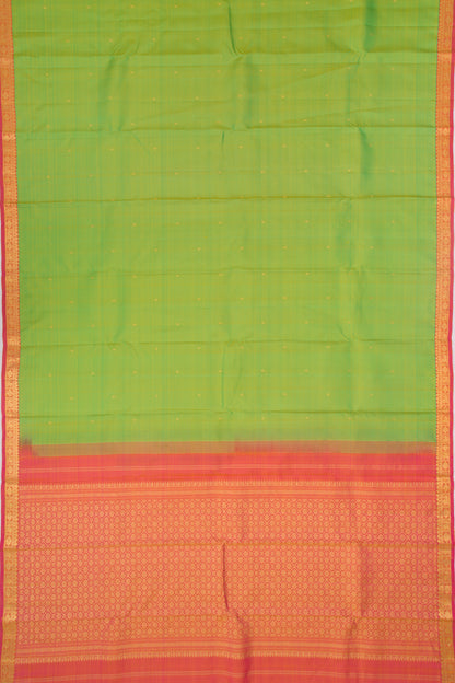 Kanchipuram Silk Butta Green Saree