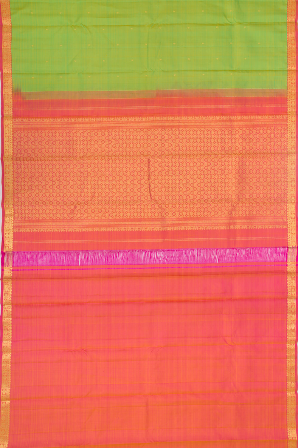 Kanchipuram Silk Butta Green Saree