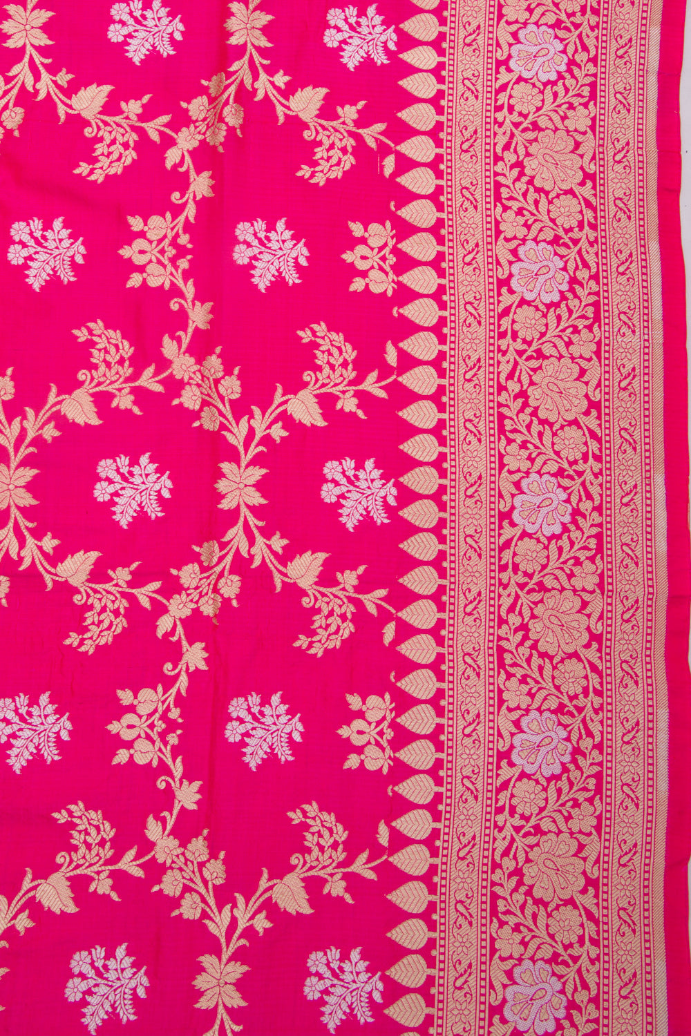 Banarasi Silk Jaal Pink Saree