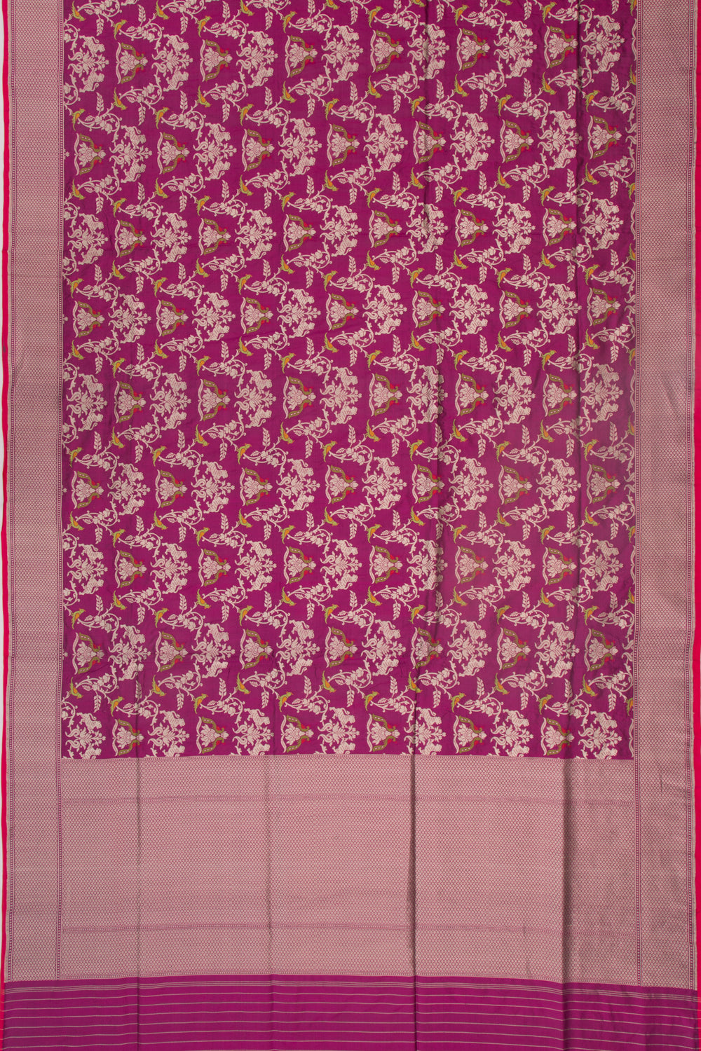 Banarasi Silk Jaal Purple Saree
