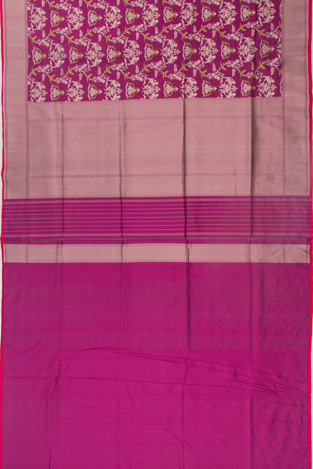 Banarasi Silk Jaal Purple Saree