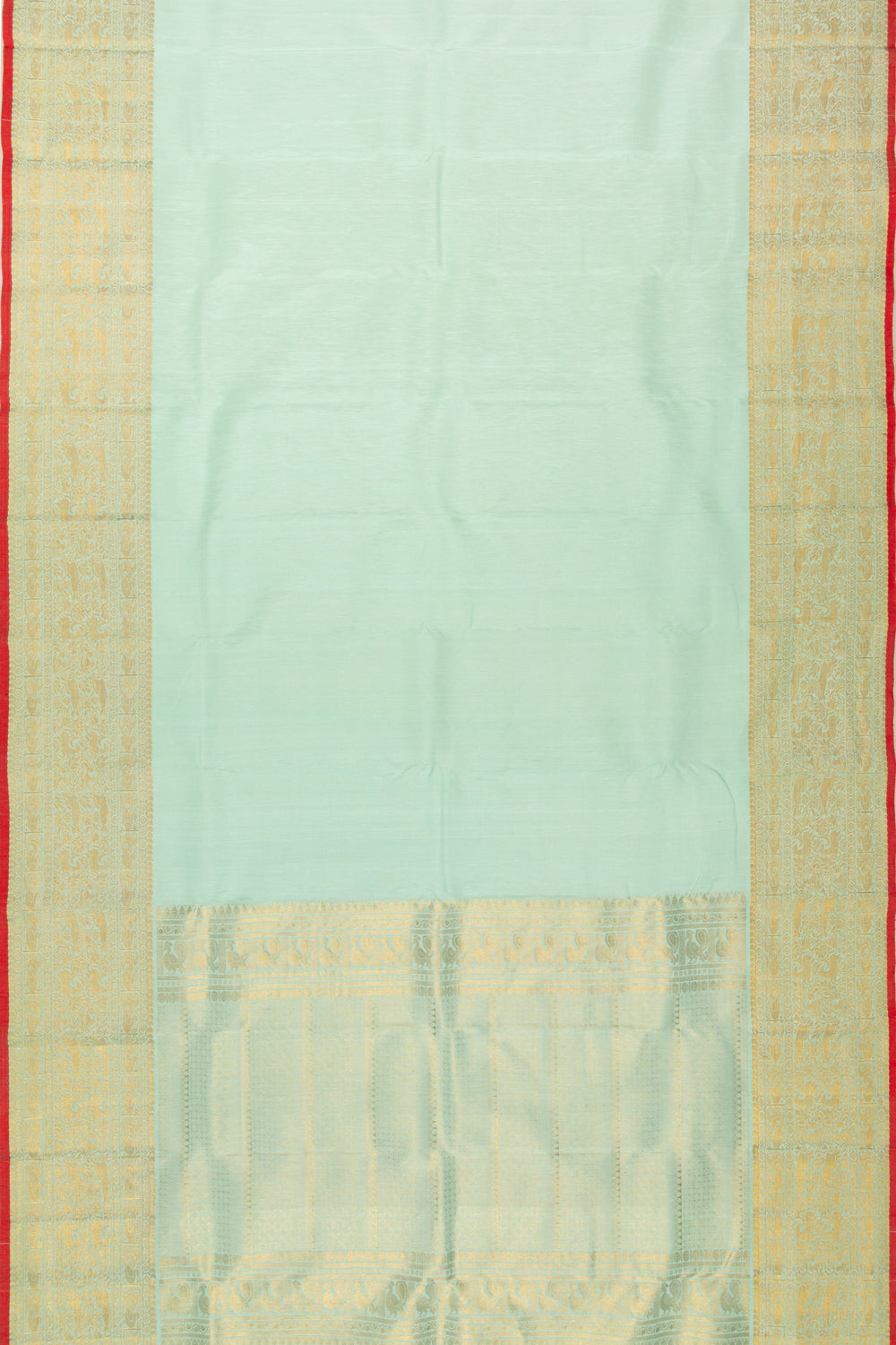 Banarasi Silk Plain Blue Saree