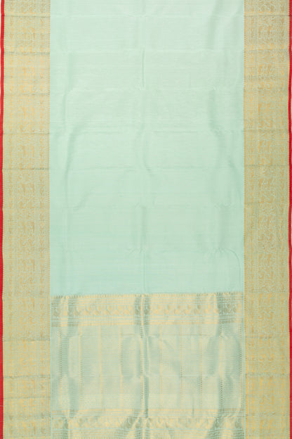 Banarasi Silk Plain Blue Saree