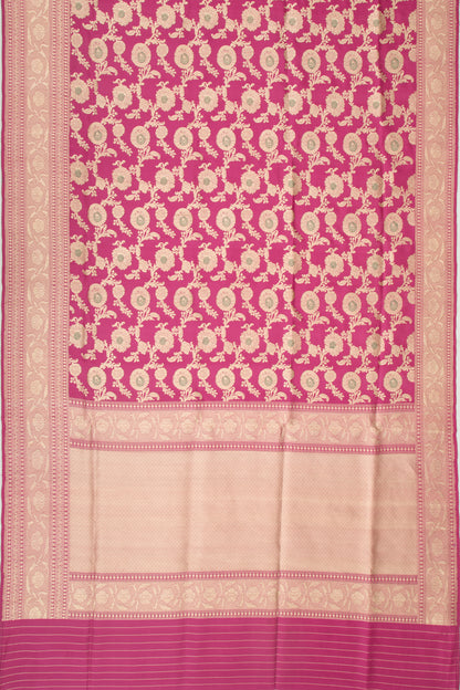 Banarasi Silk Kadwa Jaal Pink Saree