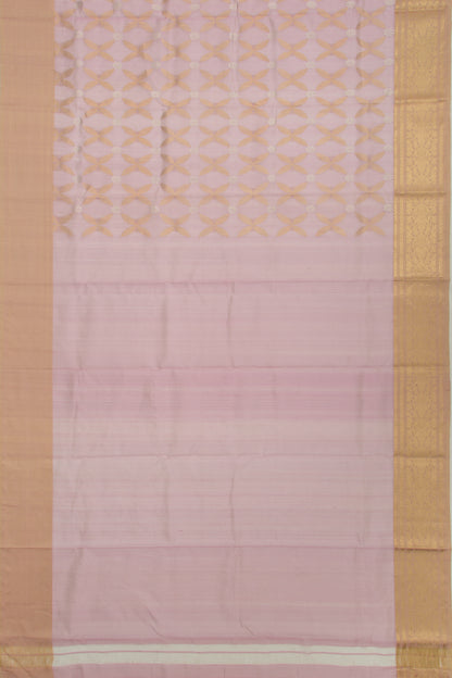 Chanderi Silk Brocade Lilac Saree