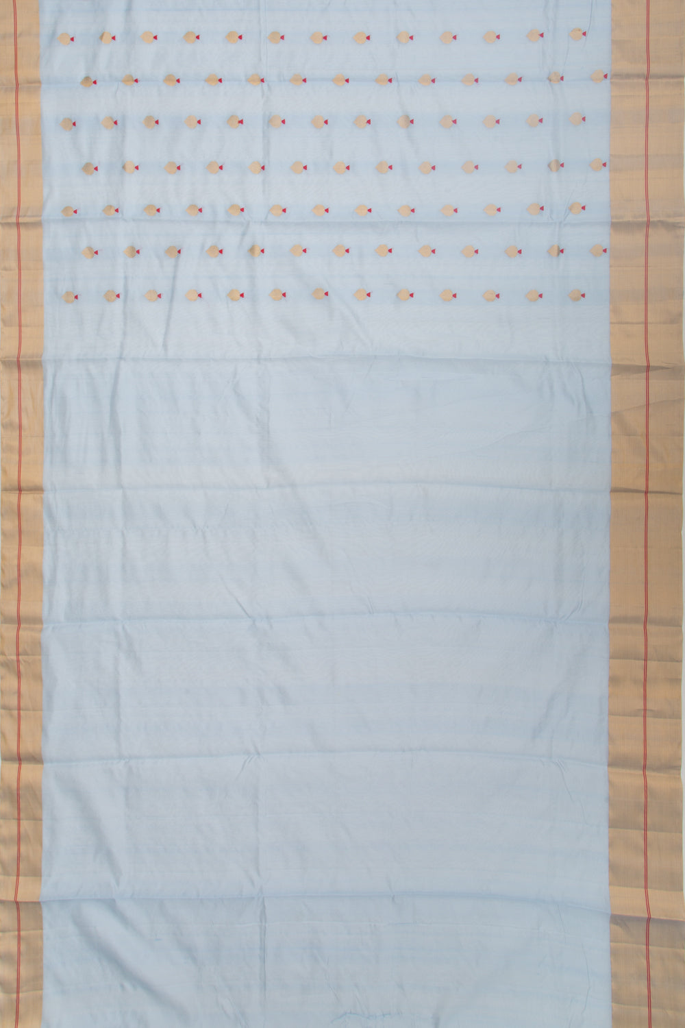 Chanderi Silk Butta Pastel Blue Saree
