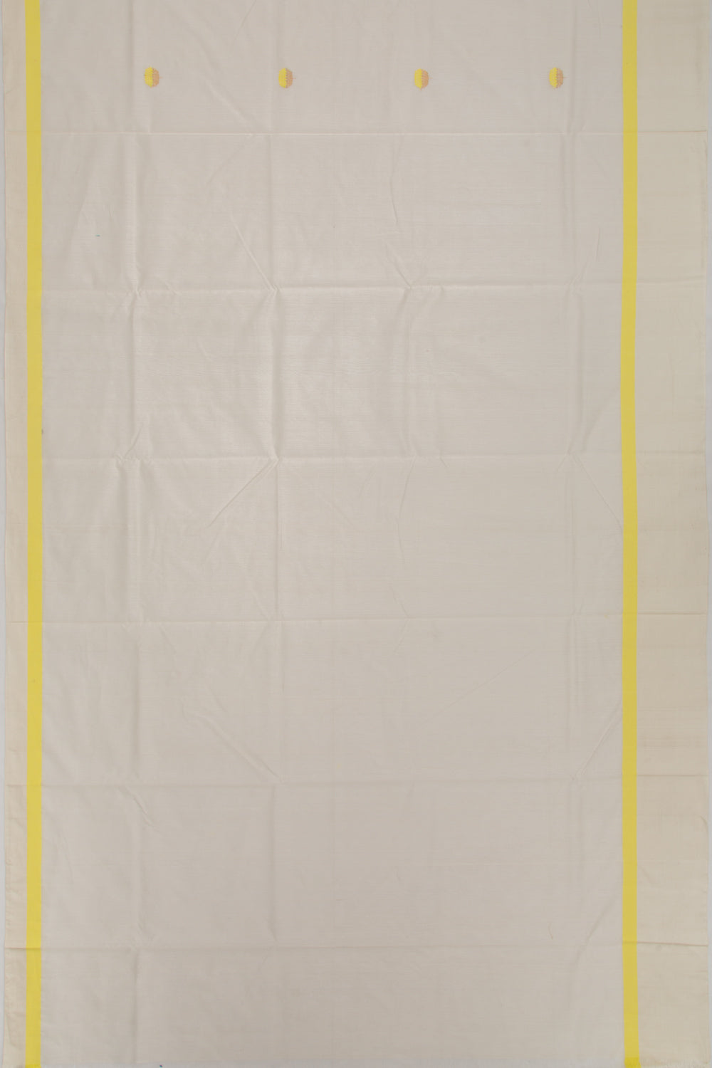 Chanderi Cotton Butta Off-White Saree