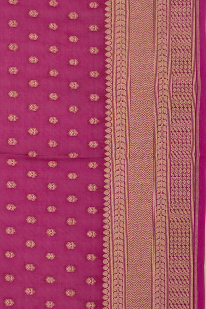 Banarasi Kora Organza Butta Purple Saree