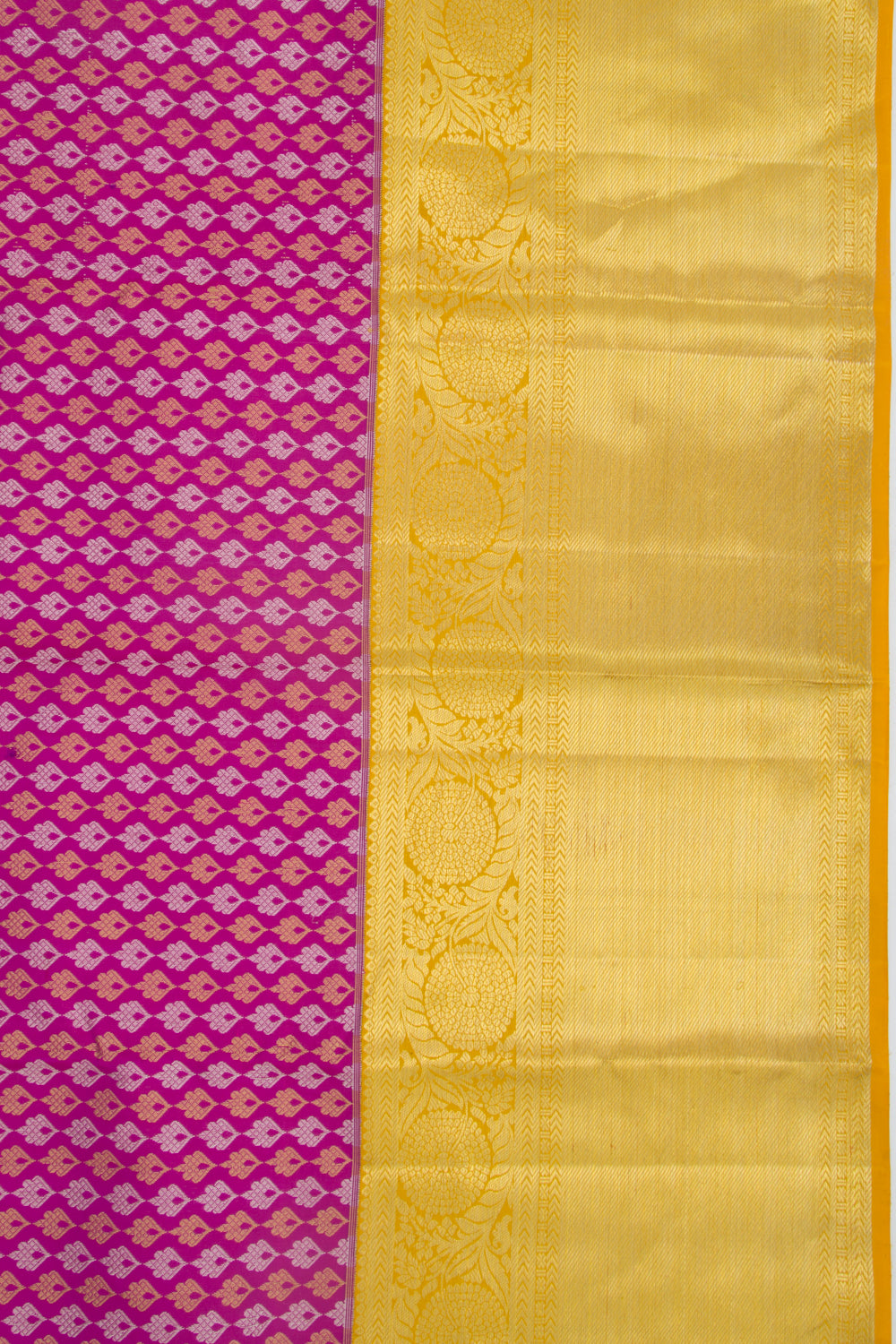 Kanchipuram Silk Brocade Purple Saree