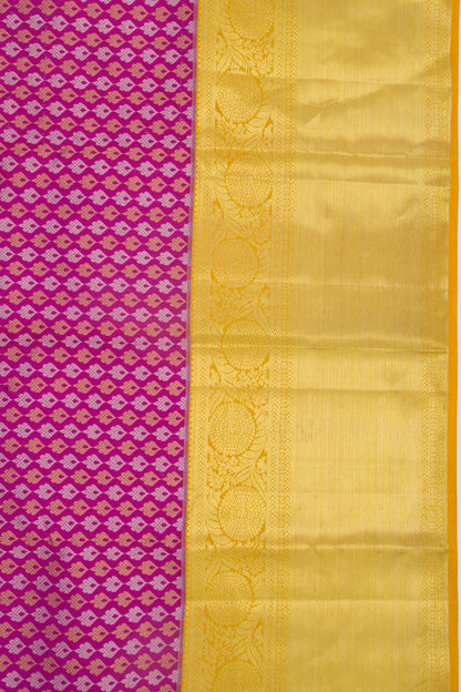 Kanchipuram Silk Brocade Purple Saree