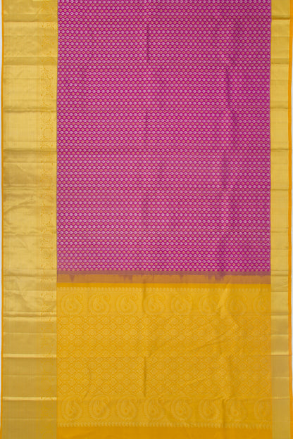 Kanchipuram Silk Brocade Purple Saree