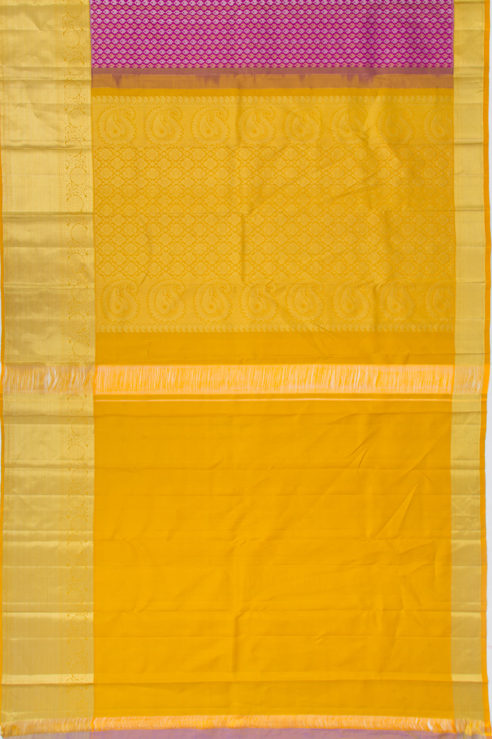 Kanchipuram Silk Brocade Purple Saree