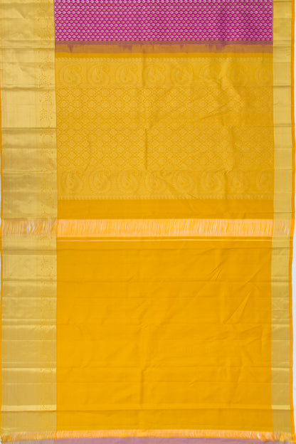 Kanchipuram Silk Brocade Purple Saree