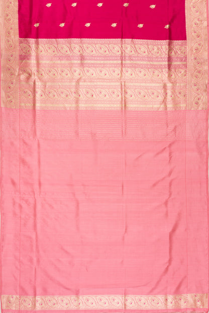 Banarasi Silk Butta Pink Saree