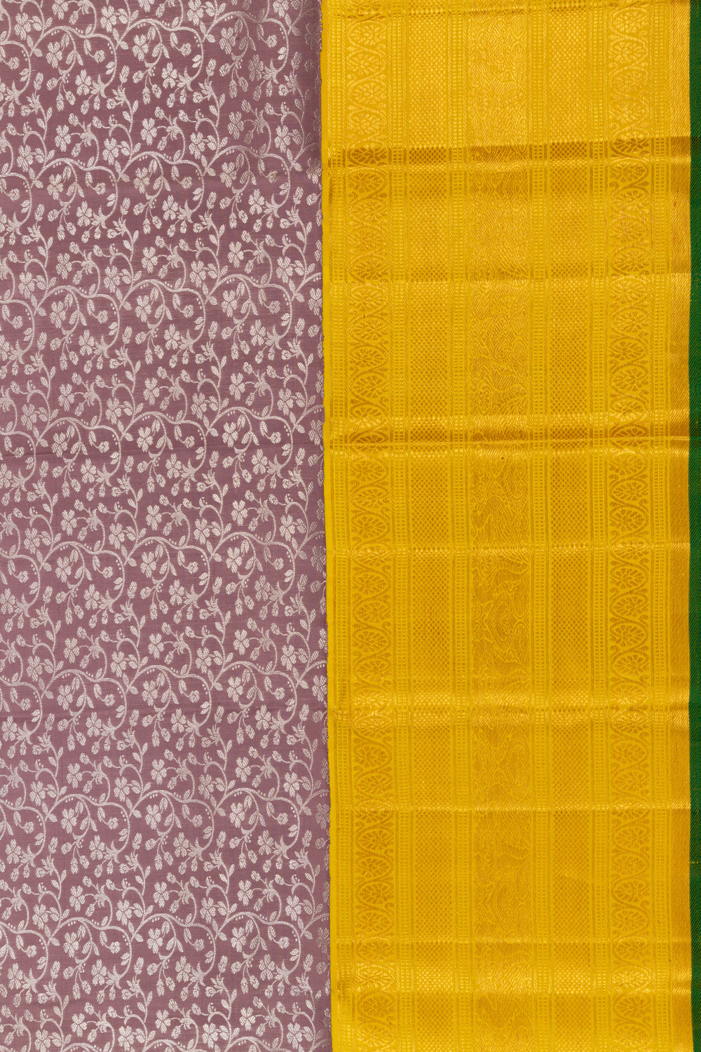 Kanchipuram Silk Jaal Snuff Saree