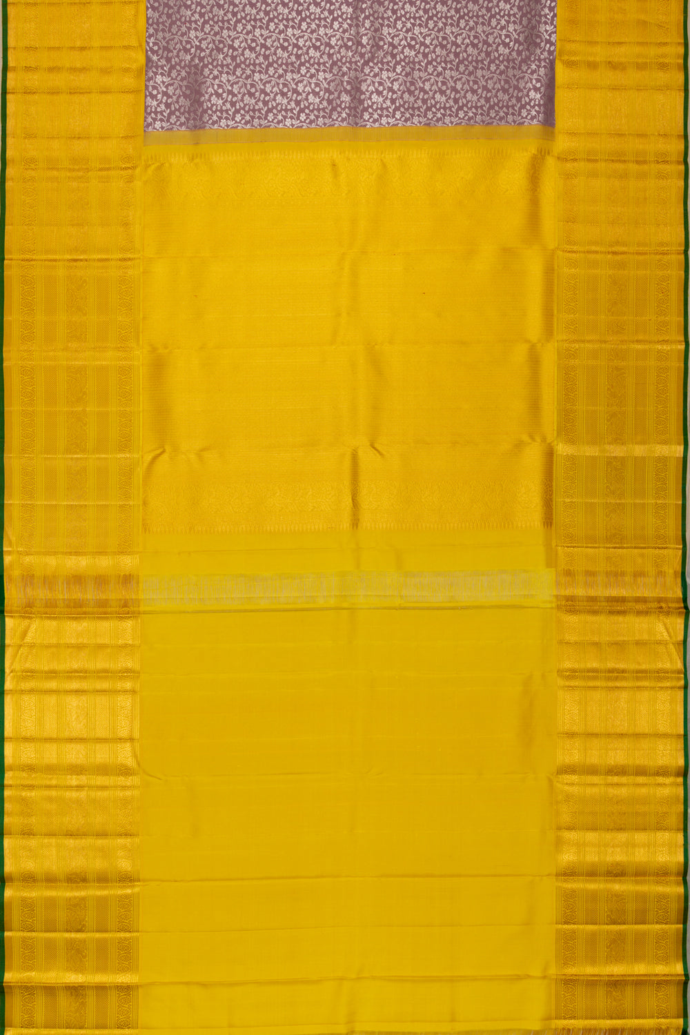 Kanchipuram Silk Jaal Snuff Saree