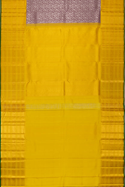 Kanchipuram Silk Jaal Snuff Saree