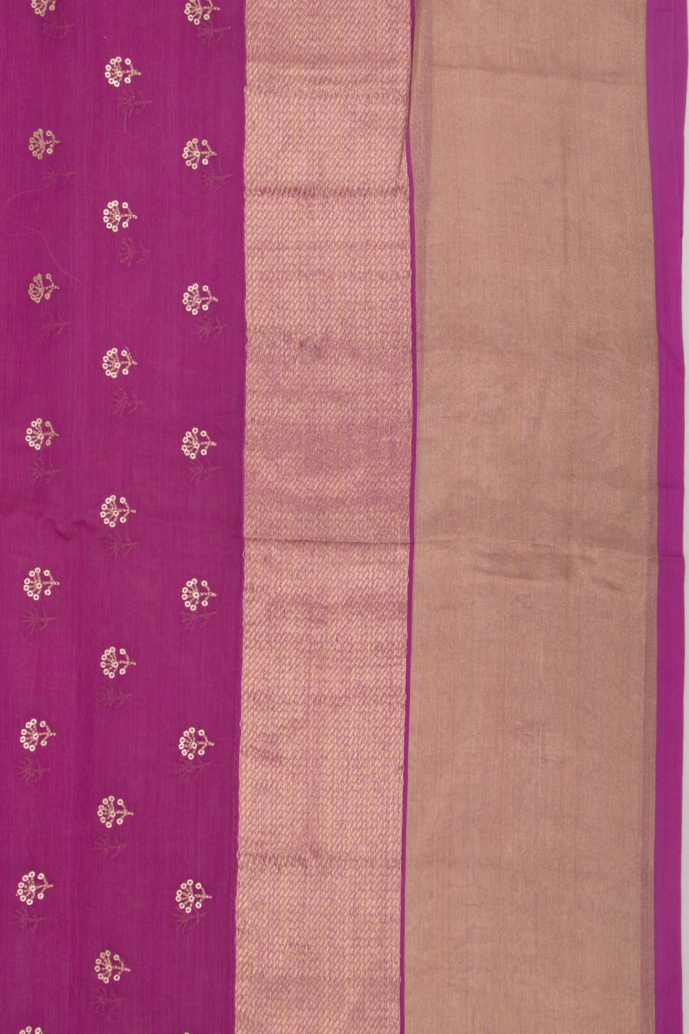 Organza Butta Dark Purple Saree