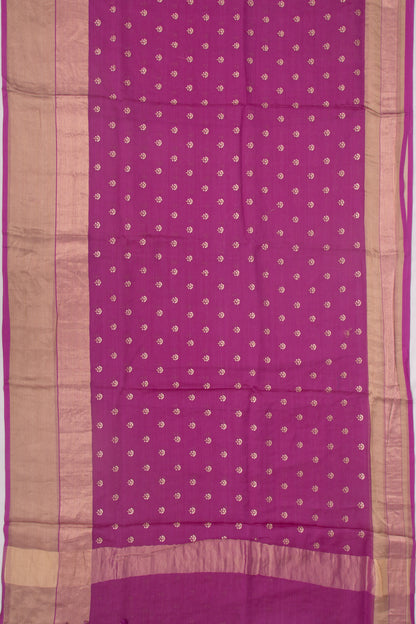 Organza Butta Dark Purple Saree