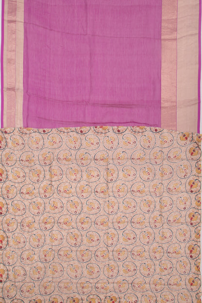 Organza Butta Dark Purple Saree