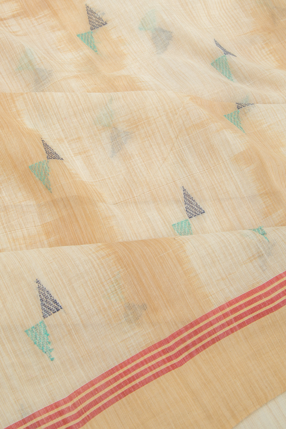 Chettinad Cotton Butta Beige Saree