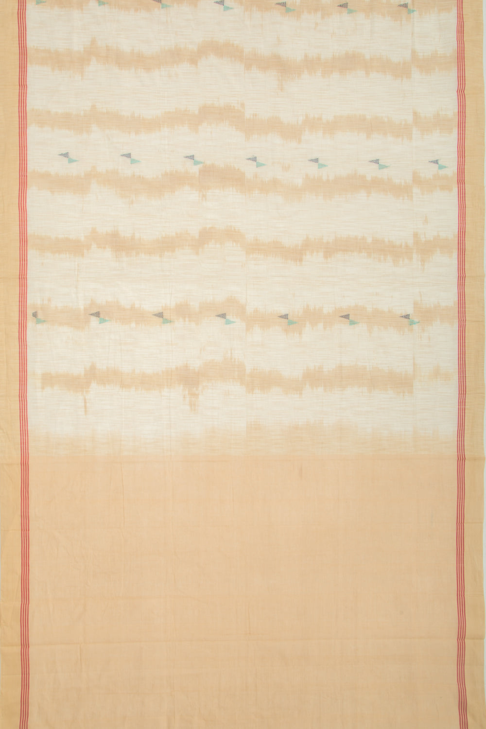 Chettinad Cotton Butta Beige Saree