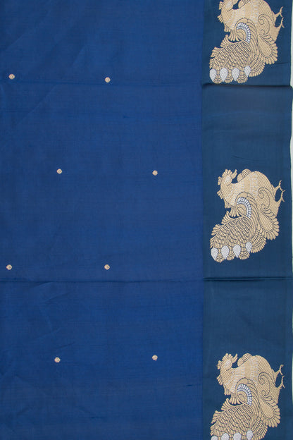 Banarasi Katan Silk Butta Blue Saree