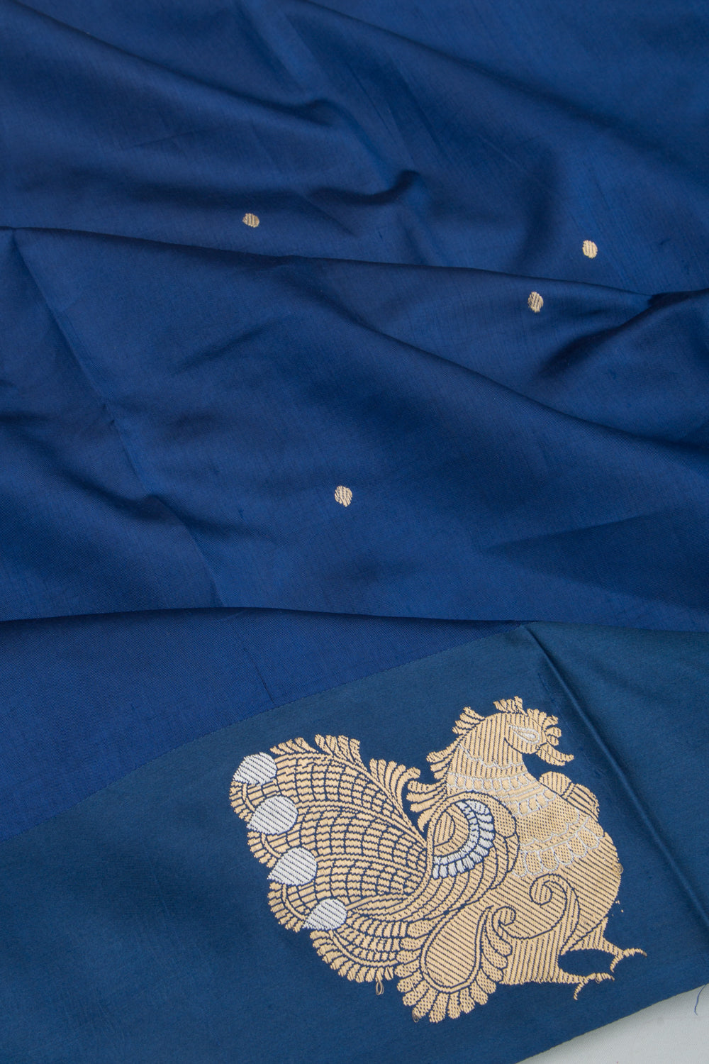 Banarasi Katan Silk Butta Blue Saree