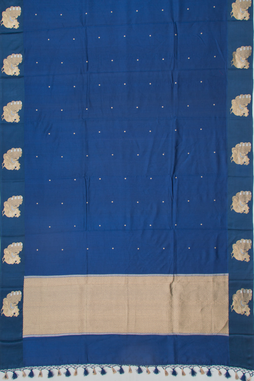 Banarasi Katan Silk Butta Blue Saree