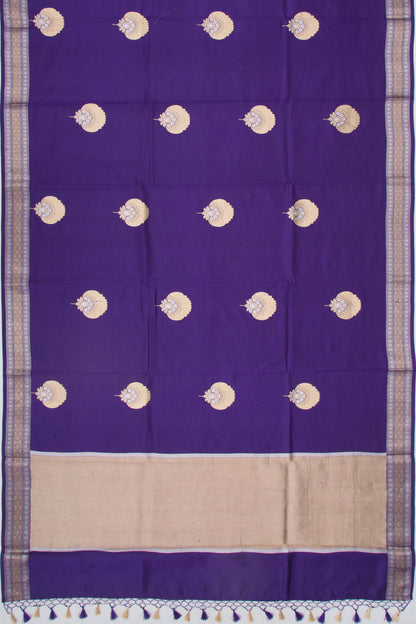 Banarasi Katan Silk Butta Purple Saree