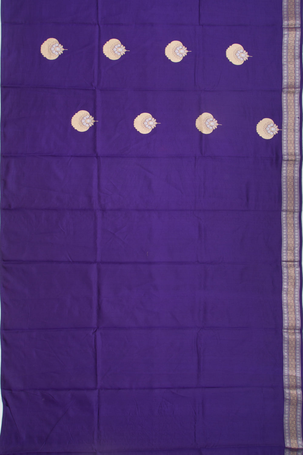 Banarasi Katan Silk Butta Purple Saree