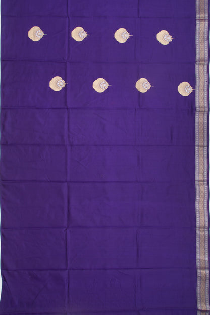 Banarasi Katan Silk Butta Purple Saree