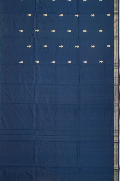 Banarasi Katan Silk Butta Blue Saree