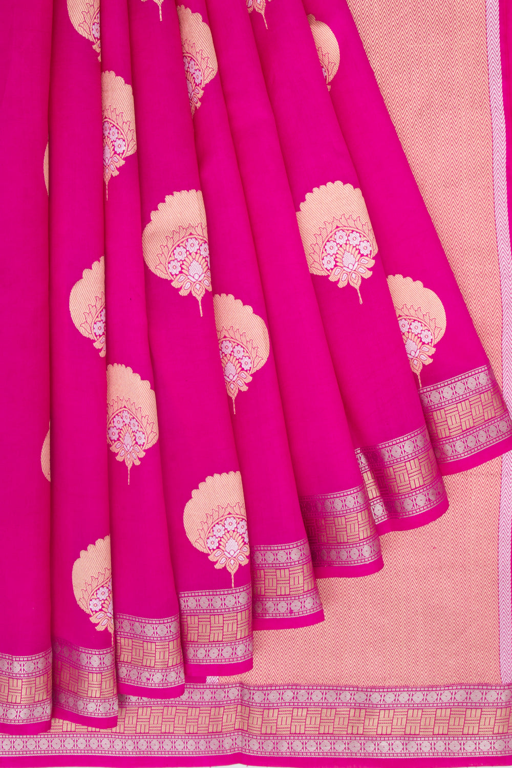 Banarasi Katan Silk Butta Pink Saree