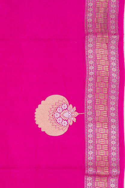 Banarasi Katan Silk Butta Pink Saree